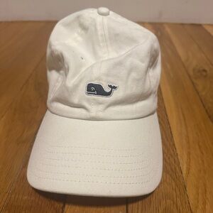 Vineyard Vines Classic White Hat with Whale Emblem